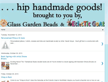 Tablet Screenshot of blog.glassgardenbeads.com